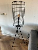 Zwarte lamp - Industrieel, Huis en Inrichting, Lampen | Vloerlampen, Ophalen, Gebruikt