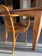 6x Thonet stoelen vintage beuken – 2 met armleuningen – €400, Antiek en Kunst, Antiek | Meubels | Stoelen en Banken, Ophalen