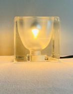 Peill & Putzler Germany vintage Ice Cube lamp 1970 glas MCM, Huis en Inrichting, Lampen | Tafellampen, Ophalen of Verzenden, Zo goed als nieuw