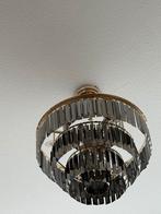 Moderne hanglamp met kristallen, Huis en Inrichting, Lampen | Hanglampen, Ophalen of Verzenden, Zo goed als nieuw, Metaal, 50 tot 75 cm