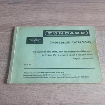 Zundapp Onderdelenboek NL type 517-05 en 23 uitgave 01-1970 beschikbaar voor biedingen
