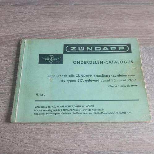 Zundapp Onderdelenboek NL type 517-05 en 23 uitgave 01-1970, Fietsen en Brommers, Handleidingen en Instructieboekjes, Gebruikt