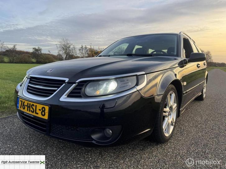Saab 9-5 Estate 2.0t Griffin Hirsch 210pk Dakje! nw apk, Auto's, Saab, Bedrijf, Te koop, Saab 9-5, ABS, Airbags, Airconditioning