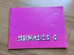 Instructieboek Renault 4, 4 TL, 4 GTL, Renault 4 F4, F6 1984, Verzenden