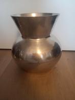 Zilverkleurige aluminium vaas, Ophalen, Overige materialen, Gebruikt, Overige kleuren