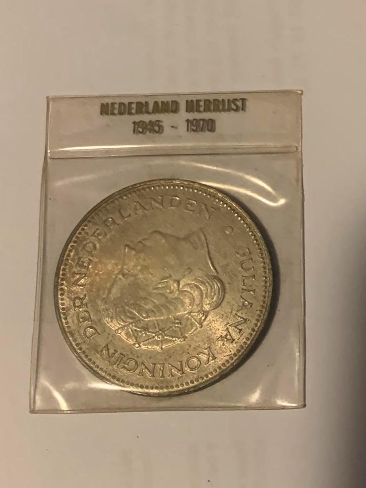 1970 Nederland Herrijst 10 Gulden, Postzegels en Munten, Munten | Nederland, Losse munt, 10 gulden, Koningin Juliana, Ophalen of Verzenden
