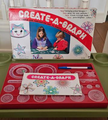 Spirograph- vintage- jaren 70 uitgave- compleet beschikbaar voor biedingen