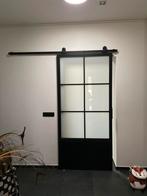Stijlvolle Schuifdeur - Industrieel Design, 80 tot 100 cm, Binnendeur, Ophalen of Verzenden, Schuifdeur