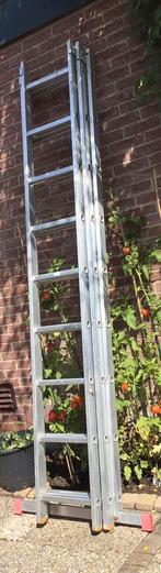Schuifladder-HYMER-3 delig-hoogte tot 5.61m, Doe-het-zelf en Verbouw, Ladders en Trappen, Ophalen, 4 meter of meer
