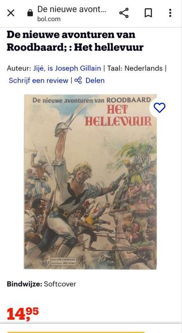 Het Hellevuur de nieuwe avonturen van roodbaard  beschikbaar voor biedingen