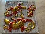 3 gekko’s  als wandversiering binnen of buiten, Ophalen of Verzenden, Nieuw