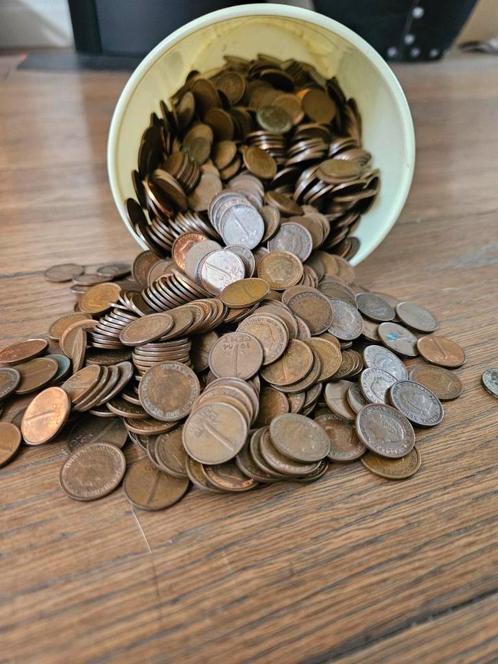 1535 centen diverse jaartallen/ 5 centen uit 1948, Postzegels en Munten, Munten en Bankbiljetten | Verzamelingen, Munten, Nederland