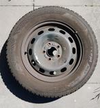 Vier winterbanden met stalen velg 195/65R15 91T, Ophalen, Gebruikt, 15 inch, Banden en Velgen