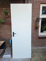 Witte Opdekdeur - Binnendeur, Doe-het-zelf en Verbouw, Deuren en Horren, Ophalen, Gebruikt, 80 tot 100 cm, Binnendeur