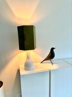 Lamp wit met velours groene kap Light&living, Ophalen of Verzenden, Zo goed als nieuw