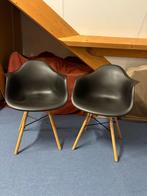 Zwarte design stoelen - set van 2, Huis en Inrichting, Stoelen, Gebruikt, Twee, Zwart, Ophalen of Verzenden