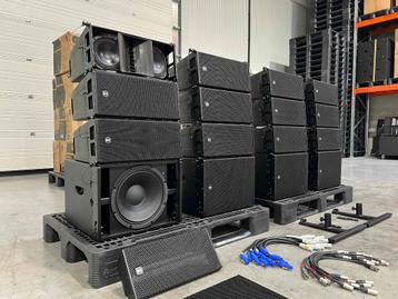 RCF powered line array: 12x HDL 6-A + 4x HDL 12-AS +mounting beschikbaar voor biedingen
