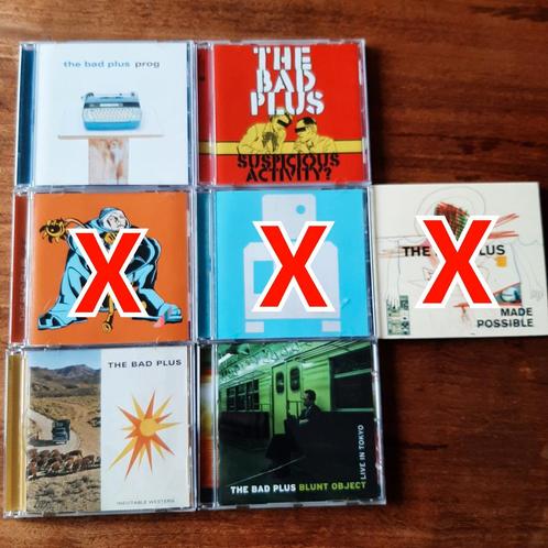 The Bad Plus diverse cd's, Cd's en Dvd's, Cd's | Reggae en Ska, Zo goed als nieuw, Ophalen of Verzenden