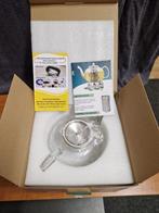 Mooie Glowing Theepot 1,2L met Kaarsenwarmer Splinternieuw, Glas of Glazen, Nieuw, Ophalen of Verzenden, Glas