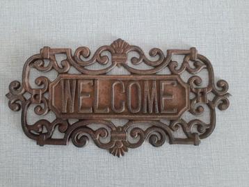 Gietijzer bruin welkom bord voor buiten welcome welkomstbord beschikbaar voor biedingen