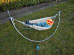 Marañon baby hangmat katoen + rvs standaard, Ophalen, Zo goed als nieuw, Met standaard, Eenpersoons