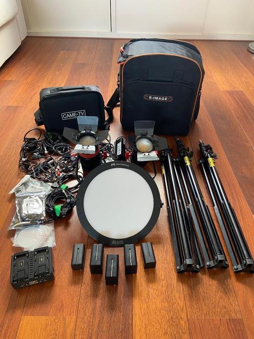 compacte LED-lichtset voor videoproductie, met veel toeboren, Audio, Tv en Foto, Fotografie | Fotostudio en Toebehoren, Gebruikt