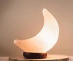 Himalaya Zoutlamp Maan Rood met lampje voor zoutlamp, Rond, Ophalen of Verzenden, Zo goed als nieuw, Aardewerk