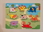 Houten puzzel dieren, Ophalen of Verzenden, Minder dan 10 stukjes, Gebruikt, 6 maanden tot 2 jaar