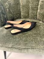 Manfield slingbacks pointy ballerina maat 38, Zwart, Zo goed als nieuw, Manfield, Ballerina's