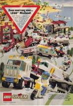 Retro reclame 1993 Lego Miniland raket lanceertransport, Overige typen, Ophalen of Verzenden