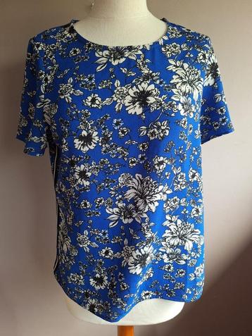 Nieuwe blauwe stretch top print van Costes, maat S/M beschikbaar voor biedingen