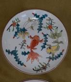 Set van 4 chinees porseleinen schoteltjes met sluiervissen⁸, Ophalen of Verzenden