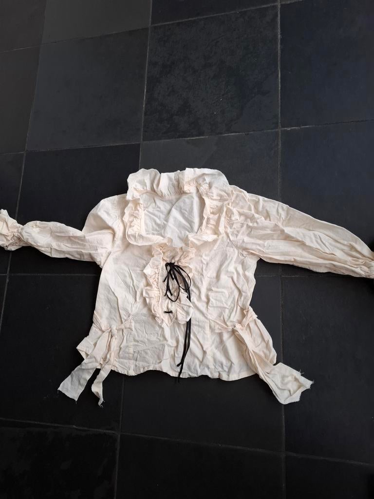 Leuke piratenblouse voor carnaval, Onbekend, Ophalen of Verzenden, Zo goed als nieuw, Maat 38/40 (M)