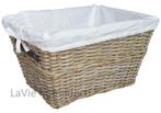 Wasmand van riet rechthoekig, Verzenden, Nieuw, Rechthoekig, Riet