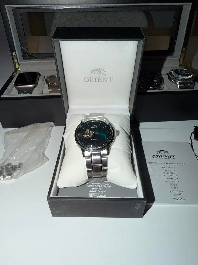 Orient Bambino Open Heart zgan full set, Ophalen of Verzenden, Zo goed als nieuw