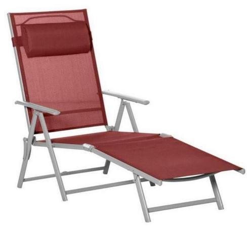 Inklapbaar Ligbed met Verstelbare Rugleuning NIEUW IN DOOS, Tuin en Terras, Tuinmeubel-accessoires, Nieuw, Ophalen of Verzenden