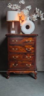 Mahonie Engelse chippendale ladenkast landekastje!, Ophalen, 5 laden of meer, 50 tot 100 cm, Zo goed als nieuw