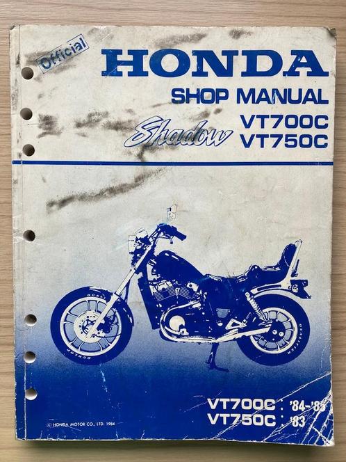 Honda VT700C VT750C Shadow 1983-1985 Shop Manual, Motoren, Handleidingen en Instructieboekjes, Honda, Verzenden