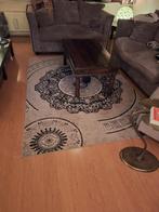 Beige bruin wollig vloerkleed, Huis en Inrichting, Stoffering | Tapijten en Kleden, Ophalen of Verzenden, Zo goed als nieuw, Rechthoekig