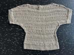 Gebreide zomerse beige stradivarius top maat S, Verzenden, Beige, Korte mouw, Maat 36 (S)