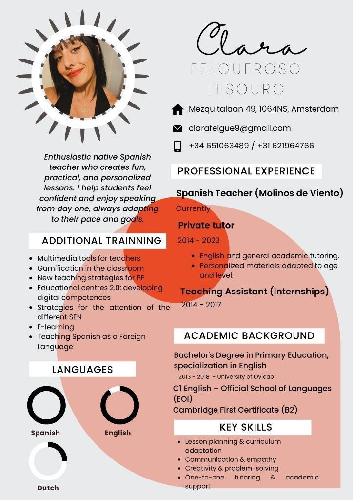 Spaanse lessen met een vriendelijke en ervaren docente, Diensten en Vakmensen, Bijles, Privé-les en Taalles, Bijles, Examen- of Scriptiebegeleiding