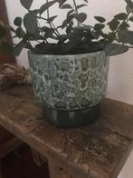 Bloempot mica, Rond, Ophalen of Verzenden, Zo goed als nieuw, Aardewerk
