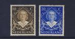 Postfris, Inhuldigingszegels Kon. Juliana 1948 NVPH 506/507, Postzegels en Munten, Verzenden, Na 1940, Postfris