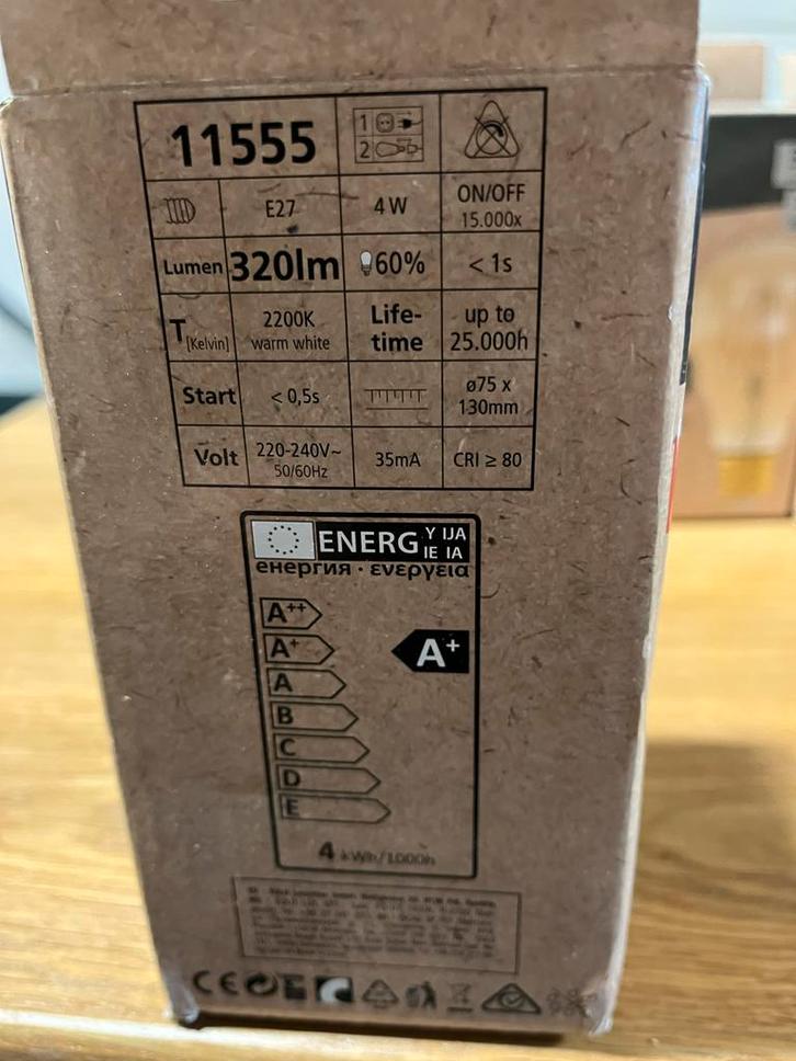 Vintage LED Lampen - Nieuw!, Huis en Inrichting, Lampen | Losse lampen, Nieuw, Led-lamp, Minder dan 30 watt, E27 (groot), Soft of Flame