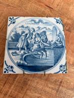 Antieke Delfts Blauwe Tegel, Ophalen of Verzenden