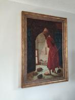 Antiek Schilderij De schildpad Trainer/The Tortoise Trainer, Antiek en Kunst, Ophalen of Verzenden