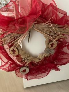 3 deur kransen 1 x gr, 1x iets kleiner 1 x veren  1x kunst, Diversen, Kerst, Nieuw, Ophalen