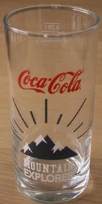 Coca Cola recht glas Coca-Cola Mountain Explorer Oostenrijk, Verzamelen, Glas en Borrelglaasjes, Verzenden, Nieuw, Bierglas