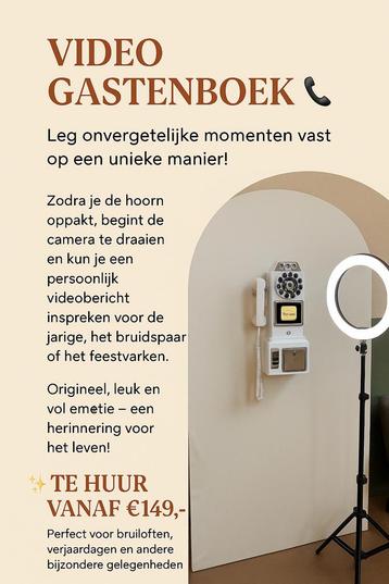 Video Guestbook, origineel leuk en vol emotie!! beschikbaar voor biedingen