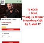 Ticket voor Guido Weijers 10-10-2025 in Cuijk, Eén persoon, Oktober